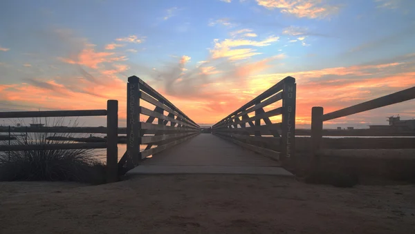 Boardwalk at sunset