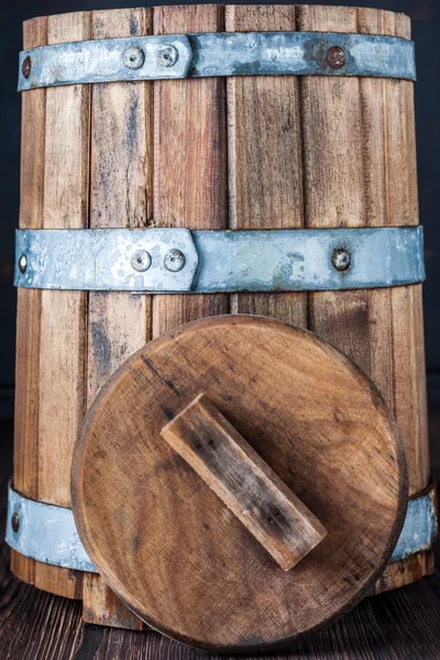 The old tub / barrel for wine or pickles