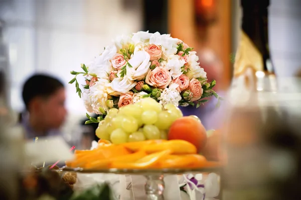 A bouquet of flowers in wedding event.