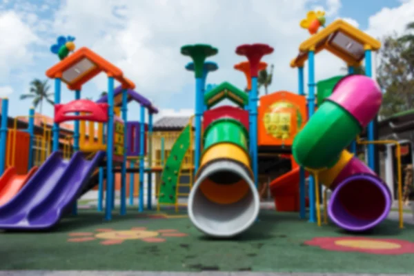 Blurry of playground on the park