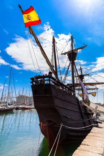 Spanish Galleon in Barcelona port