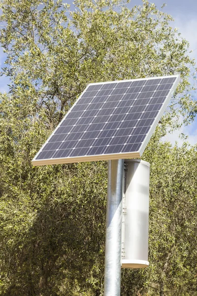 Solar panel in the forest