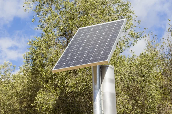 Solar panel in the forest
