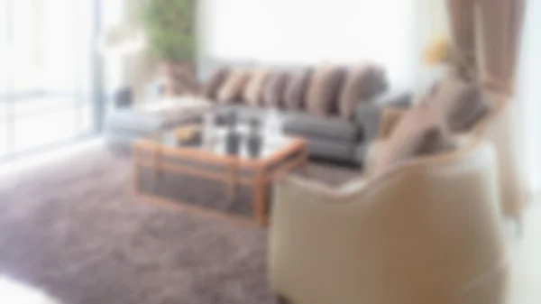 Modern living room blurred image