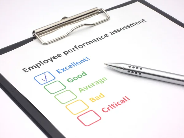 Employee performance assessment - excellent