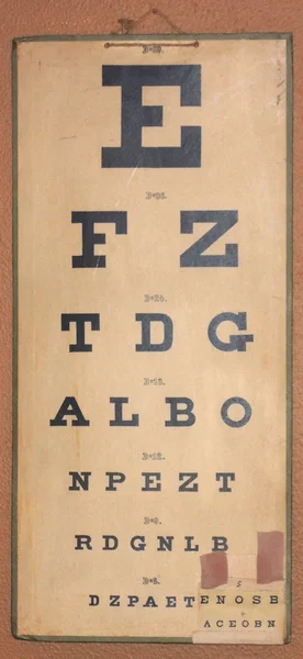 Old eye chart