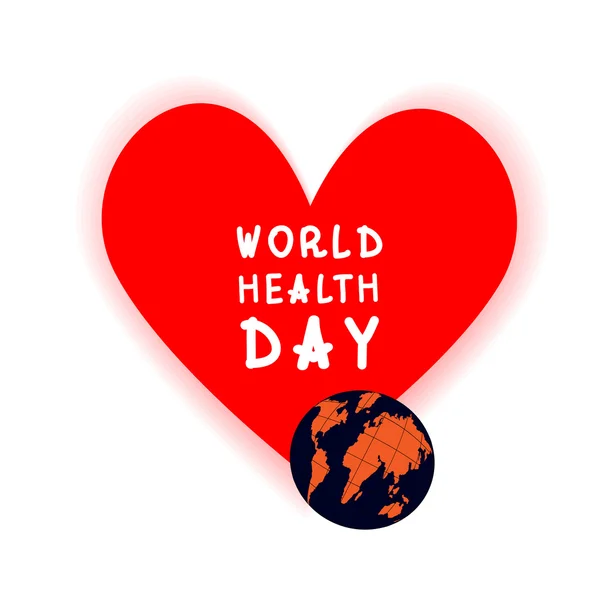 Vector illustration for World Health Day. World health day with hand-lettering. Vector illustration