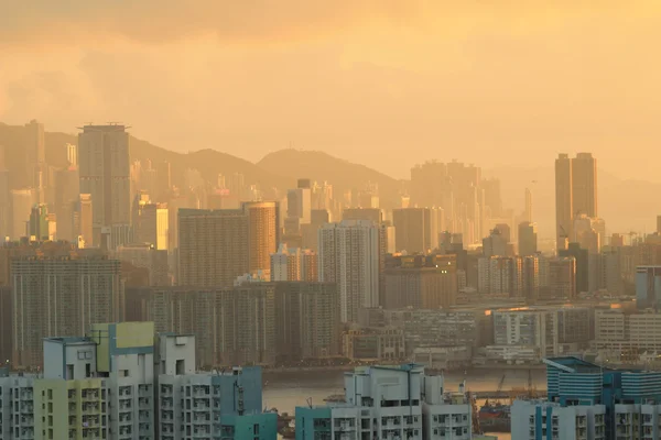 Urban sunset hong kong