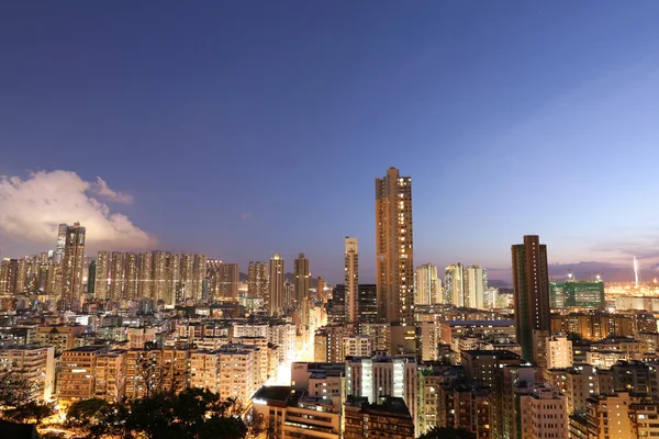 Downtown of Hong Kong, high density, poor area.