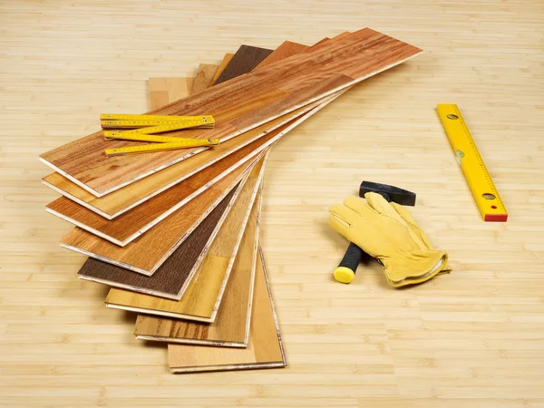Wood floor tiles
