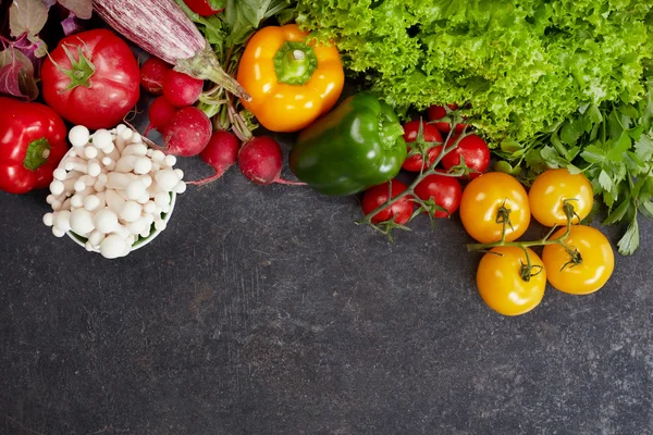 Fresh vegetables on the table