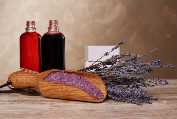 Aromatherapy concept on the table