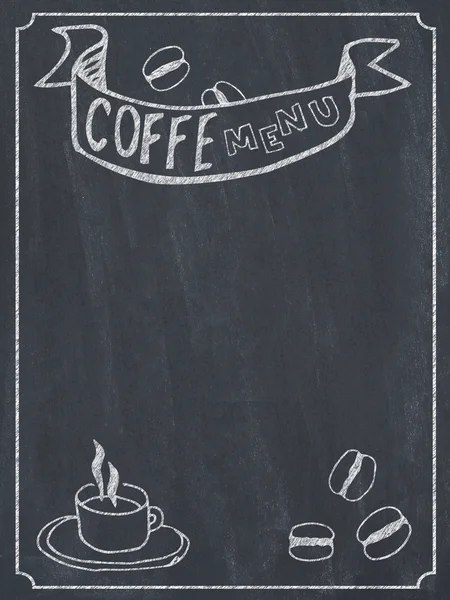Coffee menu on blackboard