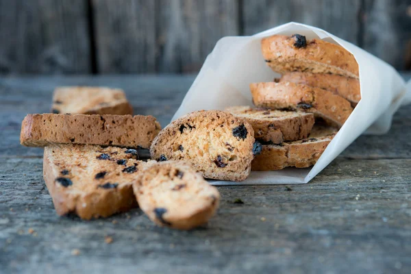 Traditional Italian cookies of a biskotti