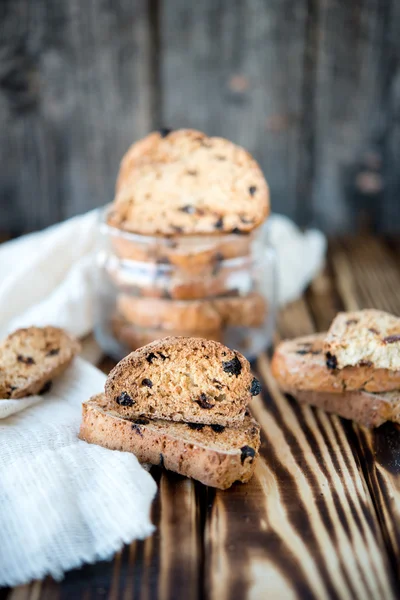 Traditional Italian cookies of a biskotti