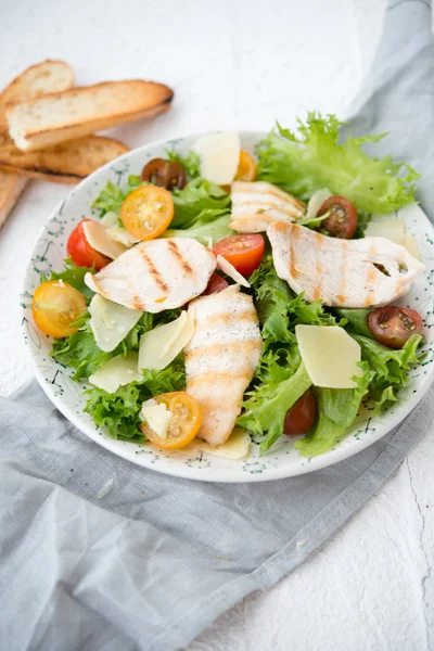 Traditional Caesar Salad with chicken