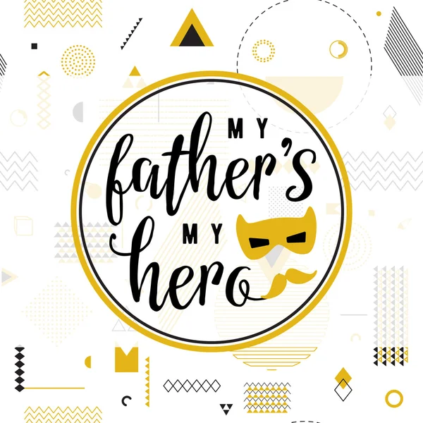 Happy fathers day wishes design vector background on seamless pattern. Fashion father line lettering greeting. Dad poster for print or web. Modern holiday desire. Hipster style
