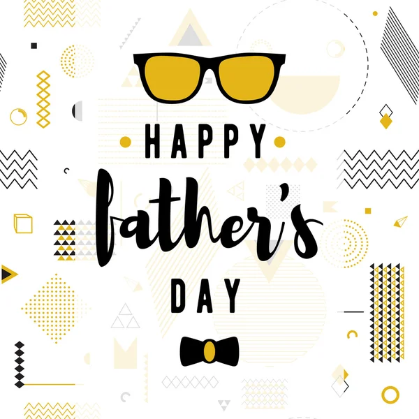 Happy fathers day wishes design vector background on seamless pattern. Fashion father line greeting. Dad poster for print or web. Modern holiday desire. Hipster style