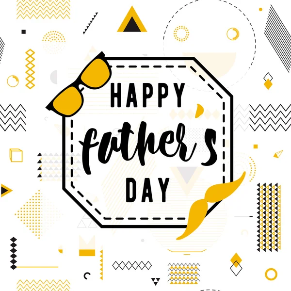Happy fathers day wishes design vector background on seamless pattern. Fashion father line greeting. Dad cool poster for print or web. Modern holiday desire. Hipster style