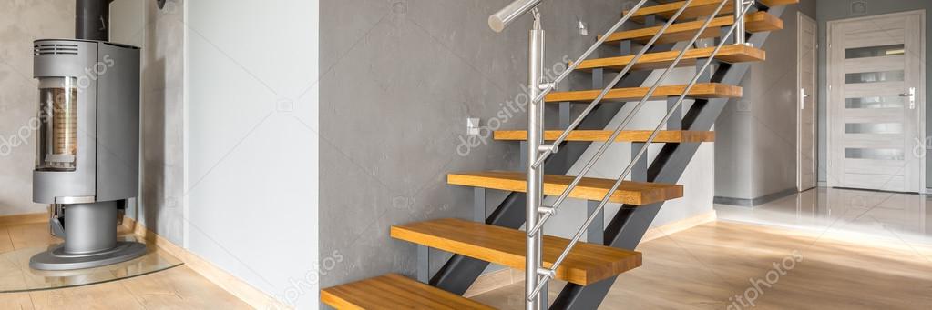 Idea de escaleras modernas — foto de stock © in4mal #120422452 Chimenea estilo industrial