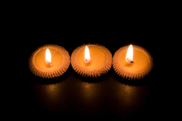 Thai clay candle lighting