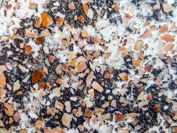 Erosion and damage on surface of polished stone