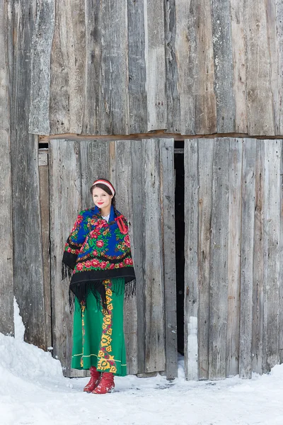 Russian woman in a traditional dress
