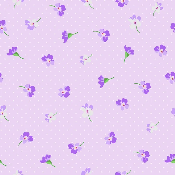 Pattern with pink flowers