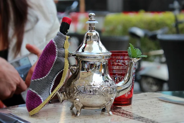 The teapot of moroccan tea