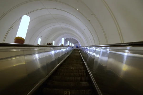 The interior of the Moscow metro