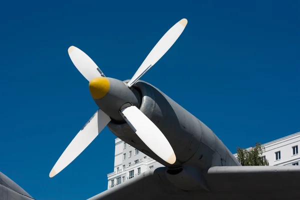 The propeller of the plane