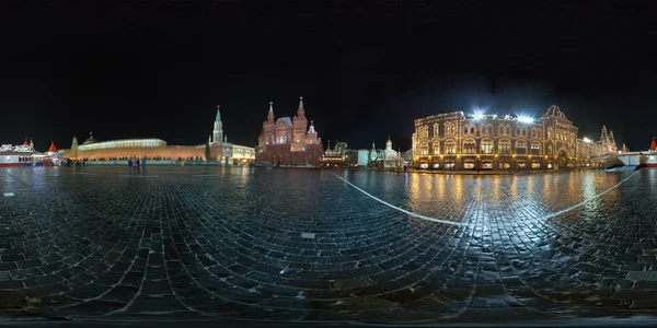 Moscow, Red Square , night view of 360 degrees ,