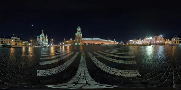 Moscow, Red Square , night view of 360 degrees ,