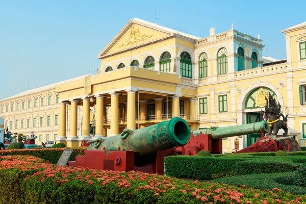 Old architecture. Ministry of Defence building. The famous bangkok building.