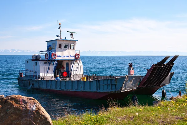 Irkutsk, Listvyanka, Russia - June 24, 2010: the ferry Baikal water on Lake Baikal,