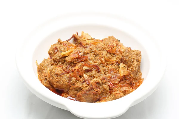 Beef Curry with sprinkled onion fry