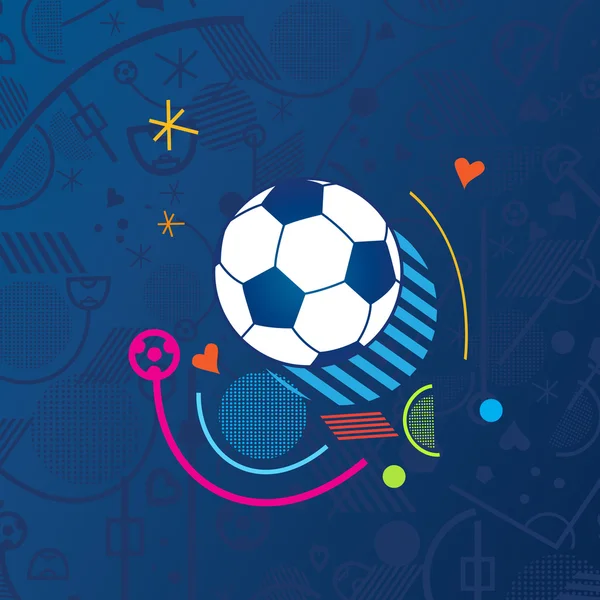 European Championship Soccer 2016 Abstract background. Vector Illustration. Sport, Football Championship soccer, Soccer ball. Sport symbols, Football elements.