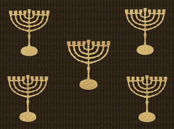 Hanukkah, candlesticks tradition symbols, abstract background