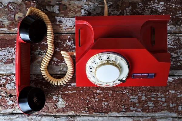 Red vintage phone