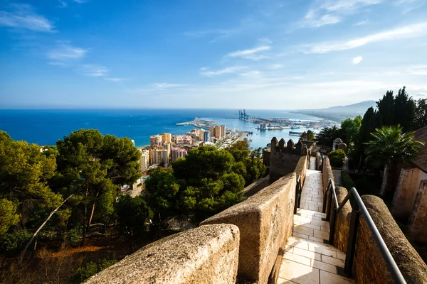 View of Malaga port, Spain