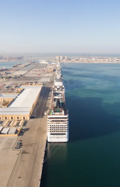 United Arab Emirates, Dubai, 03/12/2015, Dubai cruise port terminal, port rashid. Cruise ships docking.