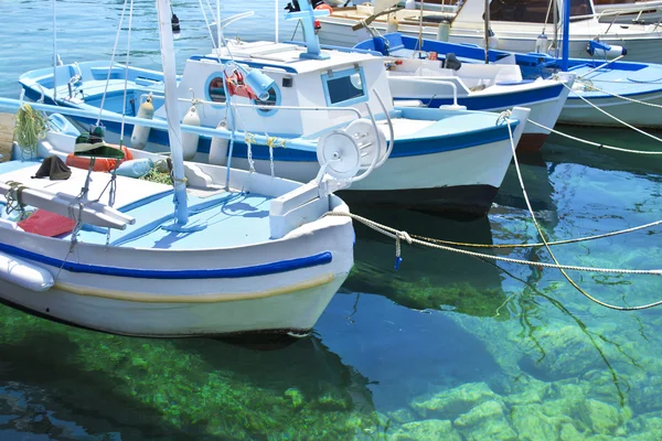 Greek Aegean island fishing boats