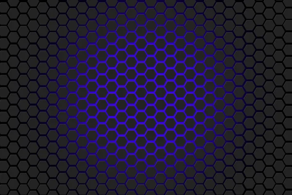 Blue and black hexagon background