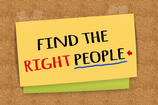 Find the right people