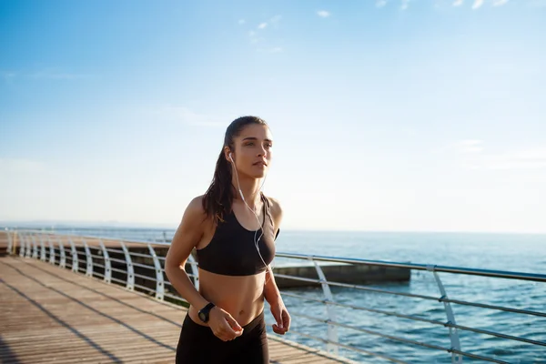 Fitness girl running