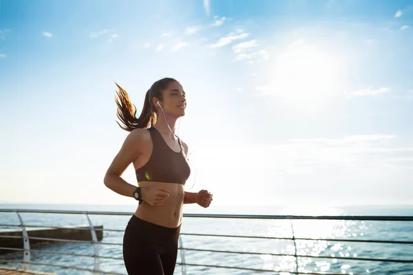 Fitness girl running