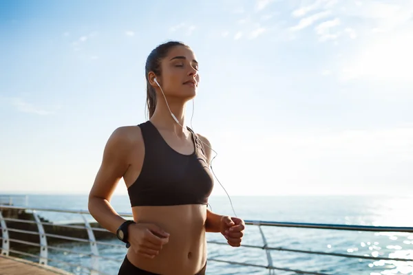 Fitness girl running