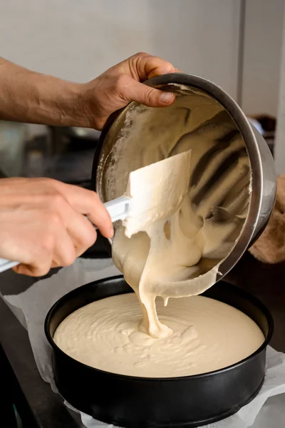 Picture of hands kneading dough