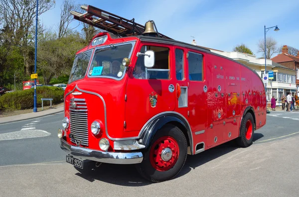 Ntage Commer Fire Engine - Truck parked in road.