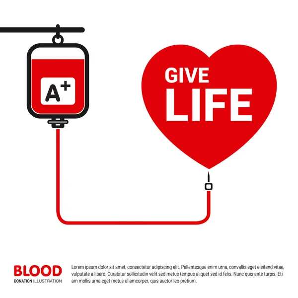 Donate Blood Creative typography Design template